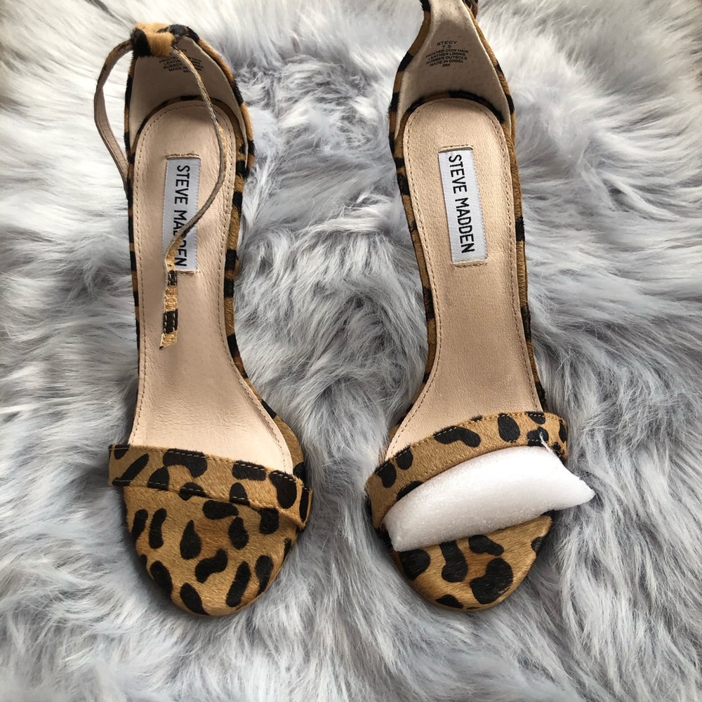 Steve Madden Leopard Stilettos Never Worn 7.5